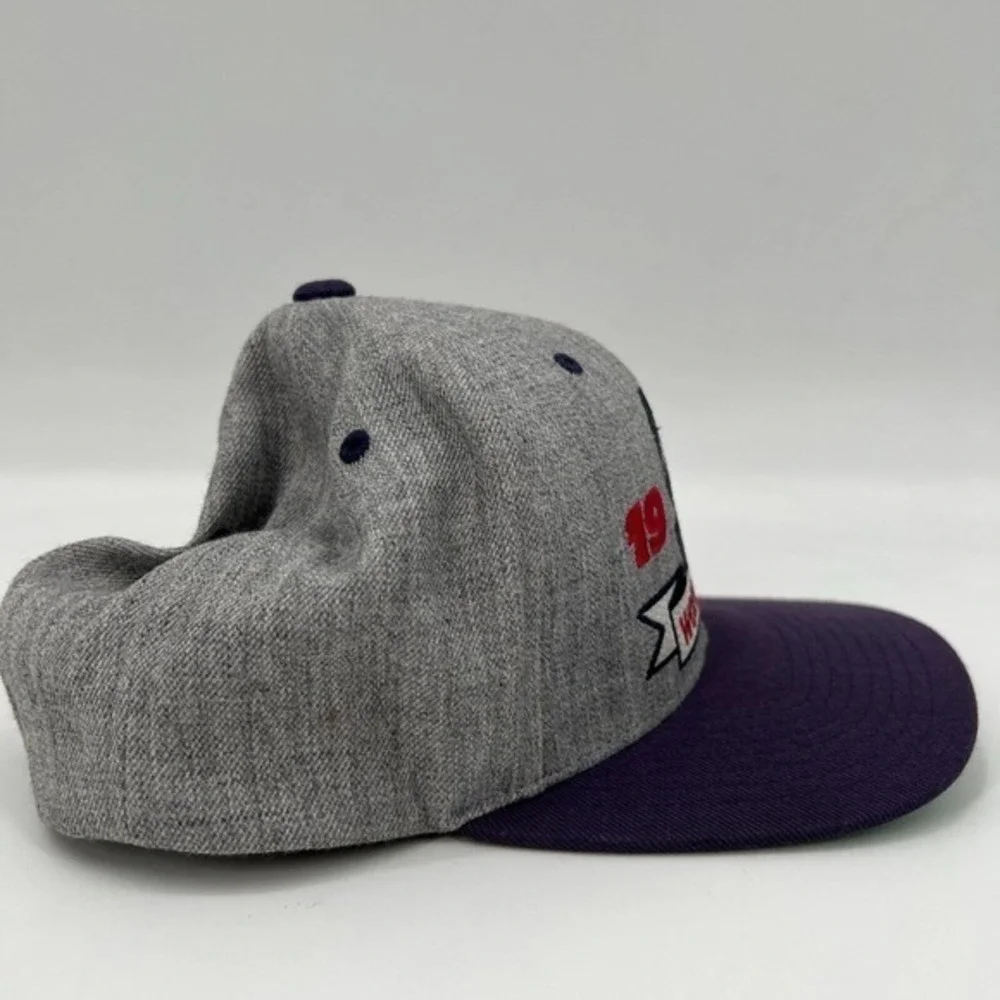 Vintage Stussy Hat Cap SnapBack Rare Sample Wool Blend Gray Streetwear YUPOONG